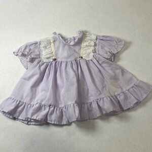 5 for $25  Vintage baby dress pastel purple lavender‎